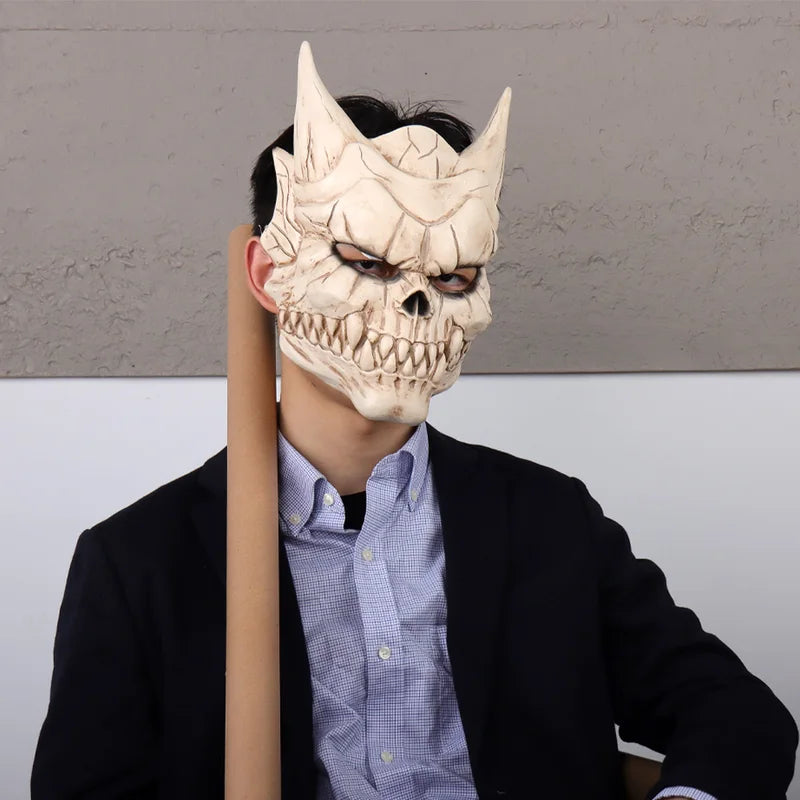 Anime Kaiju No 8 Kafka Hibino Mask Cosplay Skull Monster Latex Helmet Halloween Costume