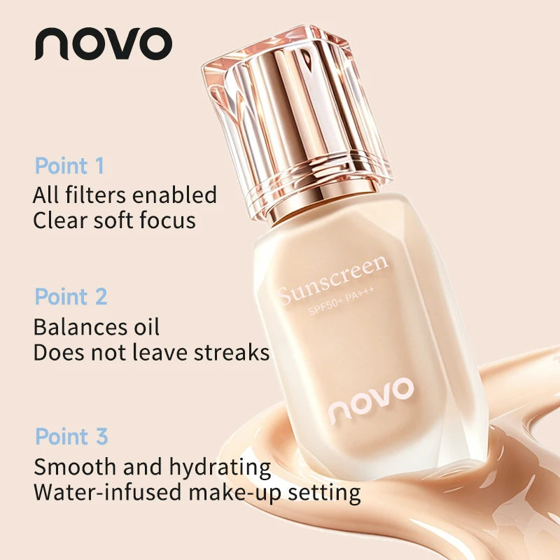Long-Lasting Foundation Makeup with Concealer for Dark Circles - Light & Moisturizing SPF Sunscreen