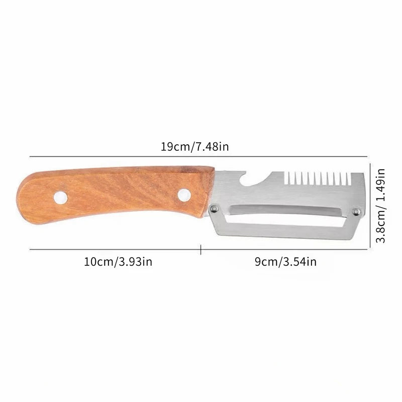Multifunctional 3-in-1 Stainless Steel Vegetable & Fruit Peeler Slicer Shredder Kitchen Tool