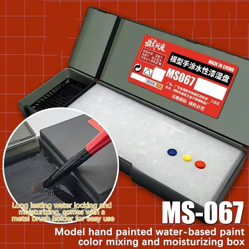 Portable Paint Palette for Miniature & Acrylic Painting, Durable Plastic