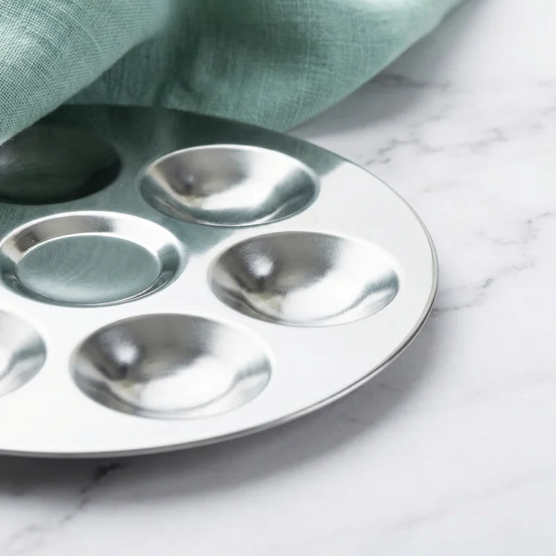Aluminum Paint Palette for Artists - Lightweight Multi-Shape Mixing Tray