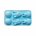 Creative Space Theme Silicone Cake Mold 6-Chamber 3D Astronaut Rocket Earth for Baking