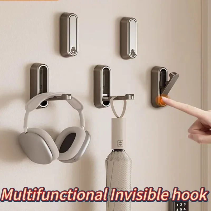 Foldable Wall Hook Towel Hanger Space-Saving Door Coat Hat Bags Holder for Home Kitchen Bathroom