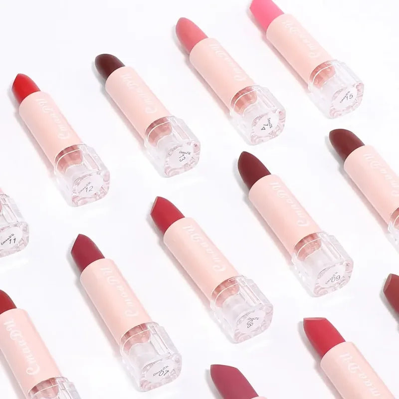 Long Lasting Waterproof Matte Lipstick - 15 Colors, Velvet Finish