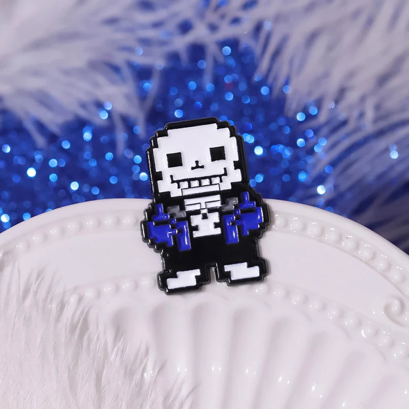 Sans Undertale Enamel Pin - Funny Game Character Brooch Lapel Backpack Badge