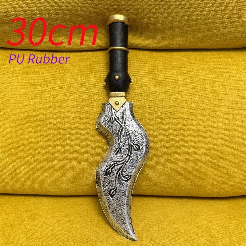 Halloween Knight Dagger Sword Cosplay Prop Role Play Gift Safety PU Rubber