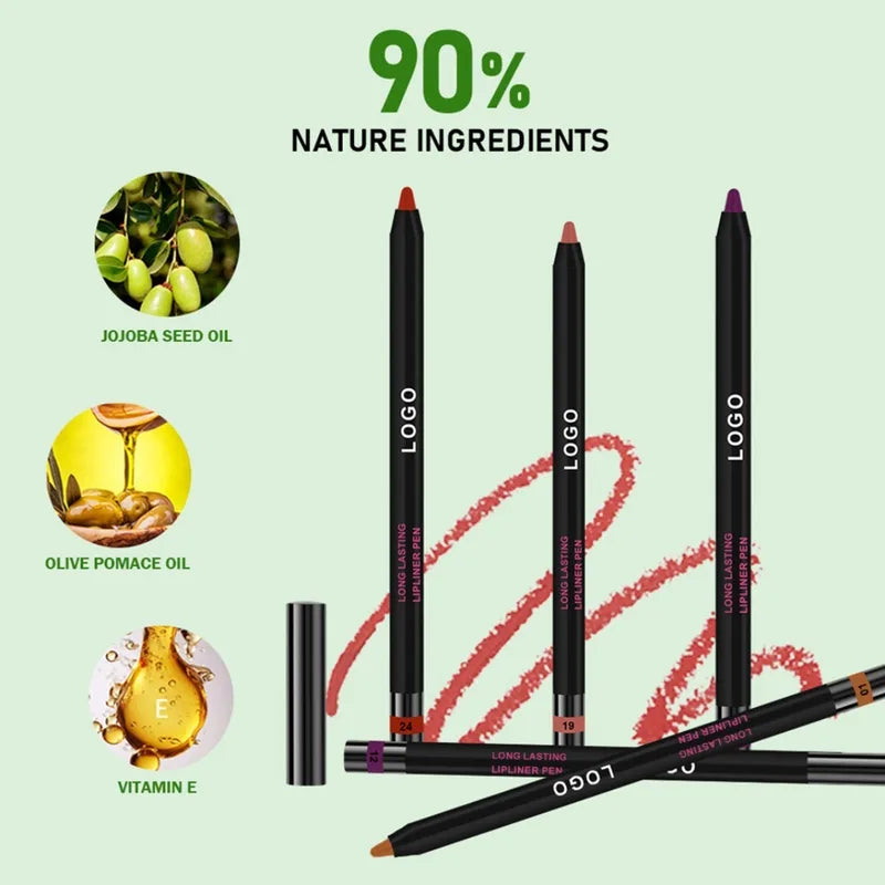 High Pigment Lip Liner Pen – Vegan Makeup Tool for Precise Lip Definition