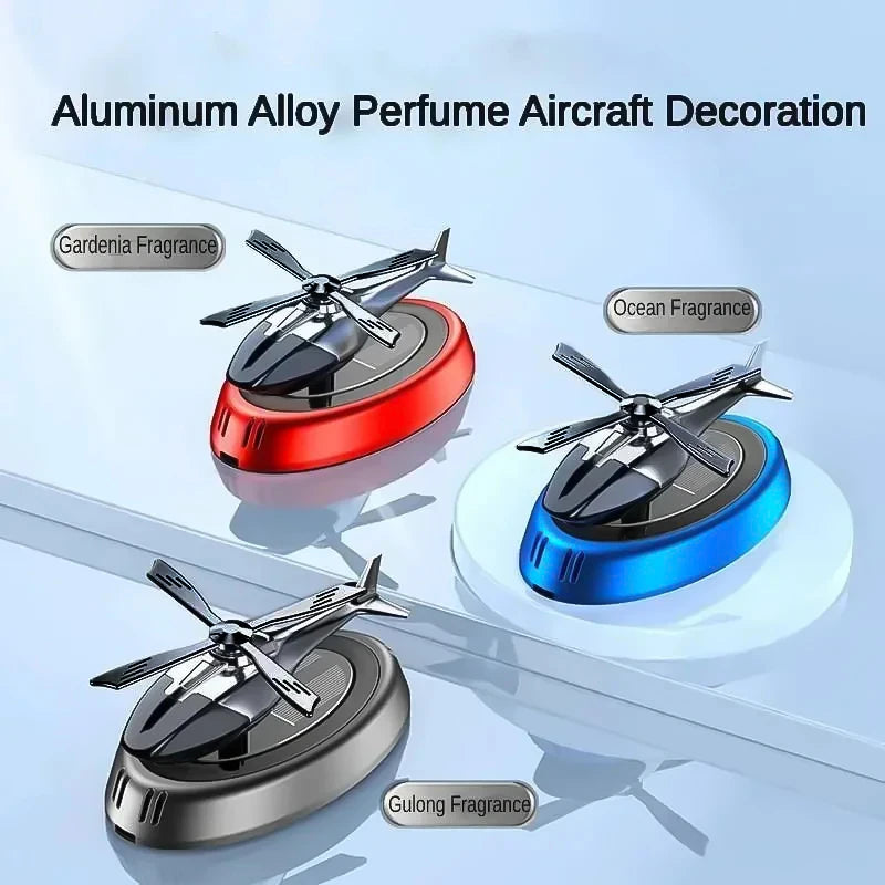 Solar Aircraft Car Interior Decoration Ornament - Eco-Friendly Desktop Gift
