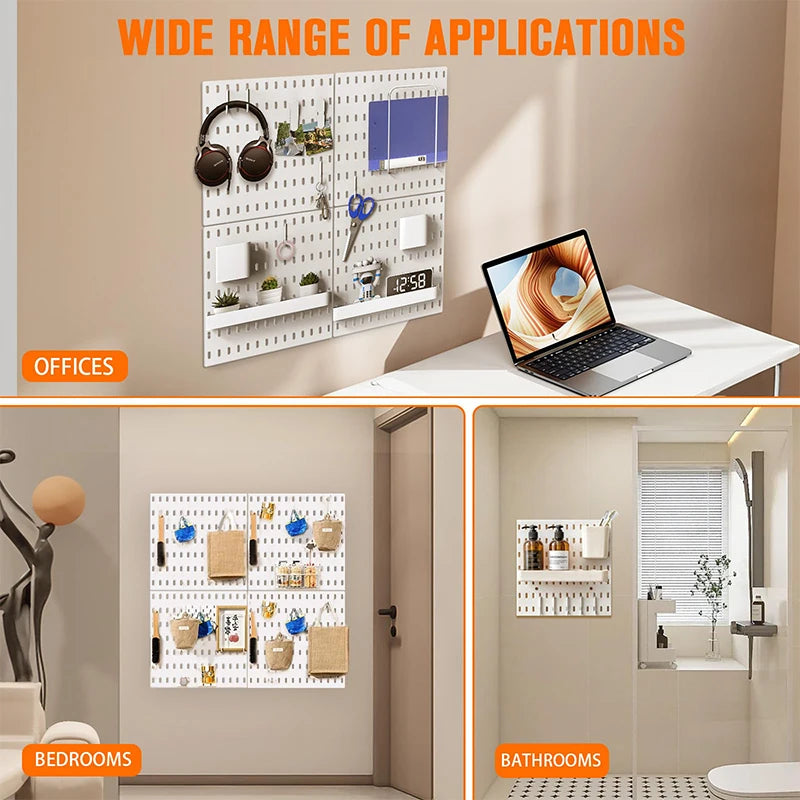 Wall Shelf Pegboard Kit for Wall Panels Home Decor Hanging Storage DIY Pegboard
