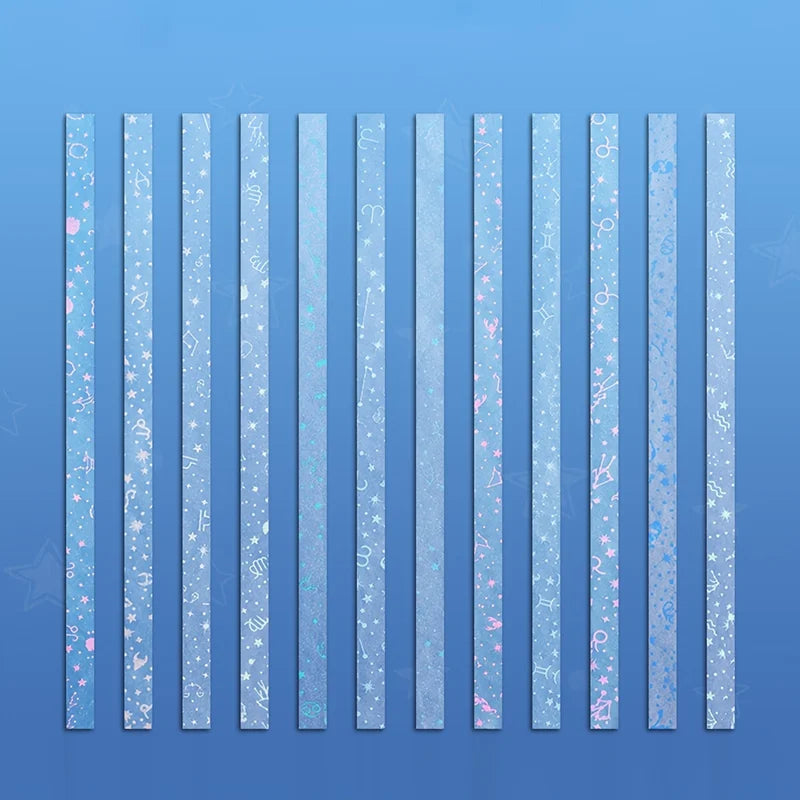 Glow in The Dark Origami Paper Strips for DIY Lucky Stars - Multi Colors