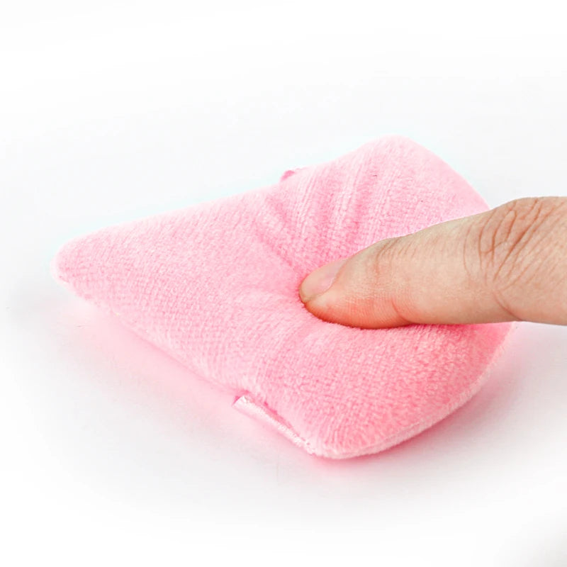 Triangle Powder Puff Set for Loose Powder & Foundation - Reusable & Washable Makeup Sponge