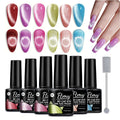 Magnetic Cat's Eye Nail Gel Set - Semi-Permanent UV LED Soak Off Polish