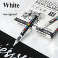 12-Pack Soft Tip Acrylic Paint Markers for Rock Glass Canvas Art - Waterproof & Quick-Dry