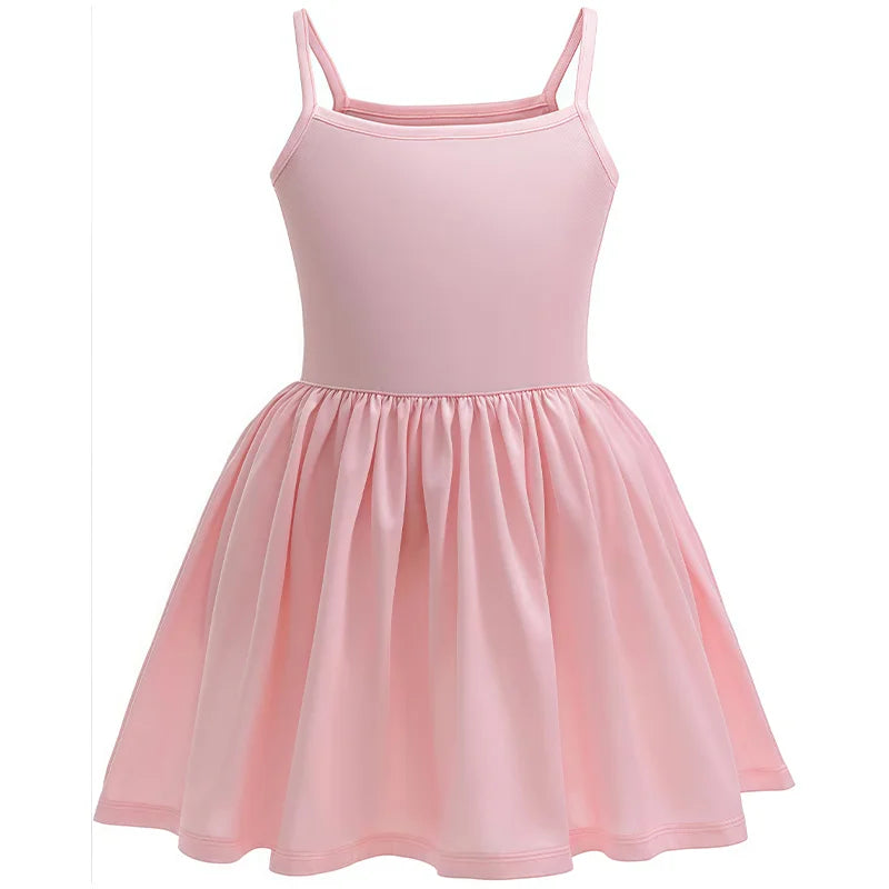 Kids Pink Ruffle Princess Costume Dress for Halloween & Parties