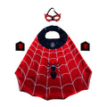 Kids Superhero Costume Set with Cape Mask and Wristbands for Halloween and Cosplay
