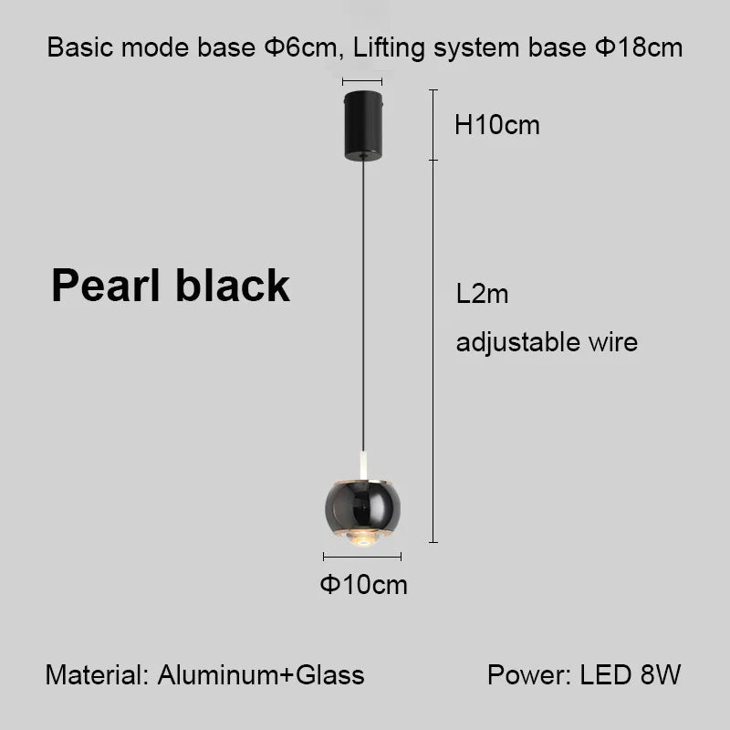 Adjustable Touch Sensor Pendant Light for Bedroom & Living Room