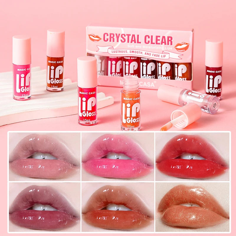 Lip Oil Set - Hydrating, Plumping, Long-Lasting Moisture, Makeup Base