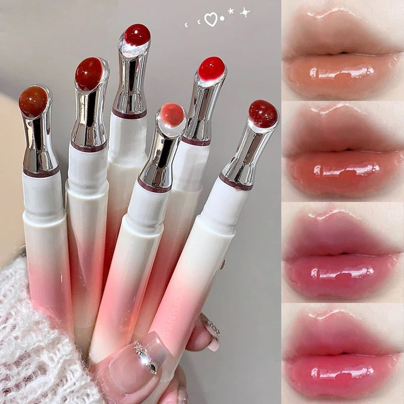 Hydrating Lip Gloss with Plumping Shine - Clear, Natural, Nourishing Makeup