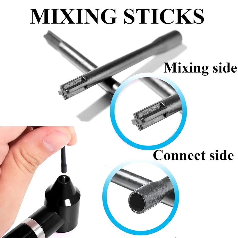 Tattoo Ink Mixer Machine Kit with 100 Mixing Sticks for Fast Color Blending - Tattoo Supplies