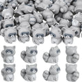 Mini Raccoon Resin Figurines Set - Small Animal Ornaments for Micro Landscape Decor