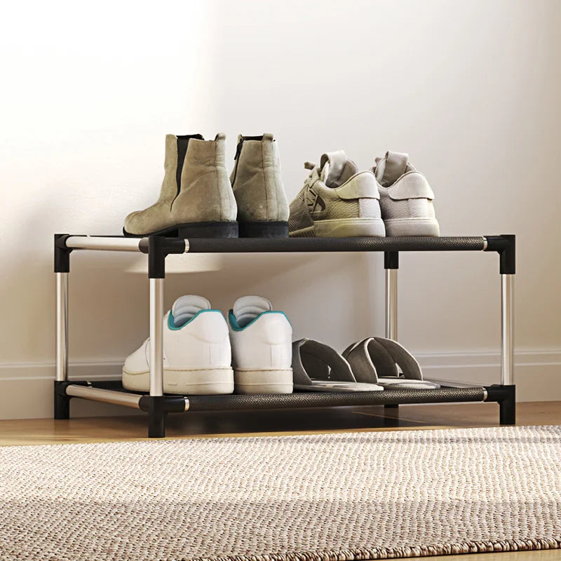 2-Layer Shoe Rack - Space-Saving Entryway Organizer, Easy Assembly