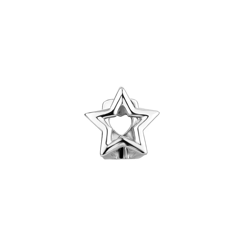Punk Hollow Pentagram Star Grillz Teeth Caps for Men Women Halloween Costume Jewelry