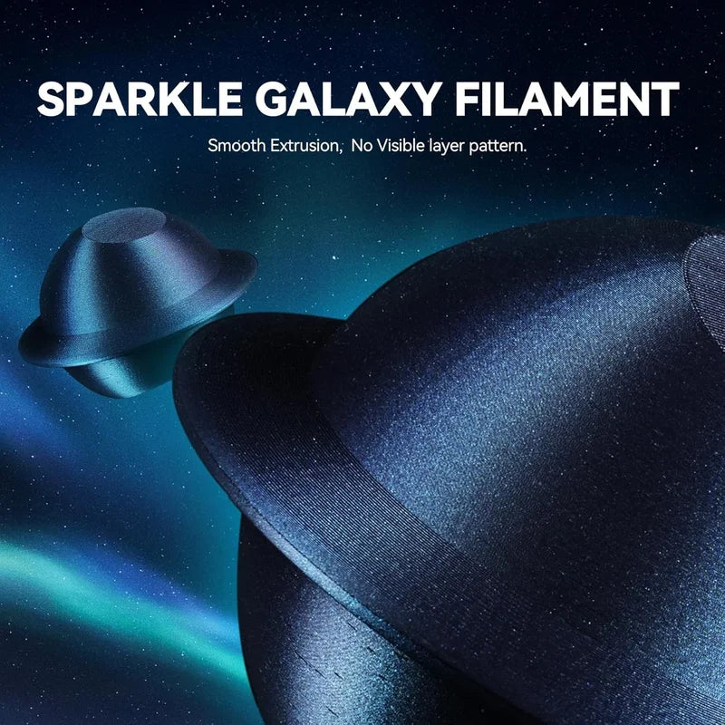 Galaxy PLA 3D Printer Filament Sparkle Glitter Chameleon Changing Colors 1.75MM