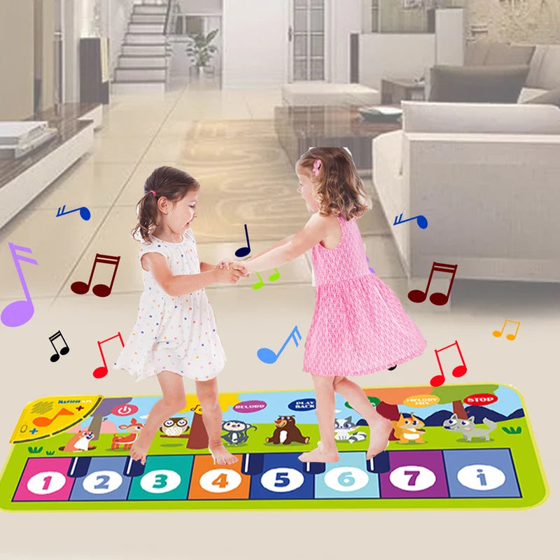 Kids Piano Mat Musical Floor Keyboard for Toddlers and Children - Educational Play Toy