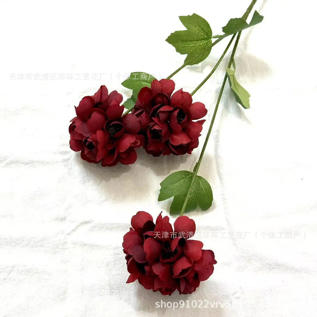 20pcs Artificial Flower Bouquets with 3-Head Grape Fruit & Dahlia for Wedding & Garden Decor