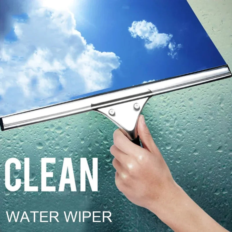 Glass Cleaning Squeegee with Rubber Blade for Windows Shower Bathroom Car - 25/30/35/40cm