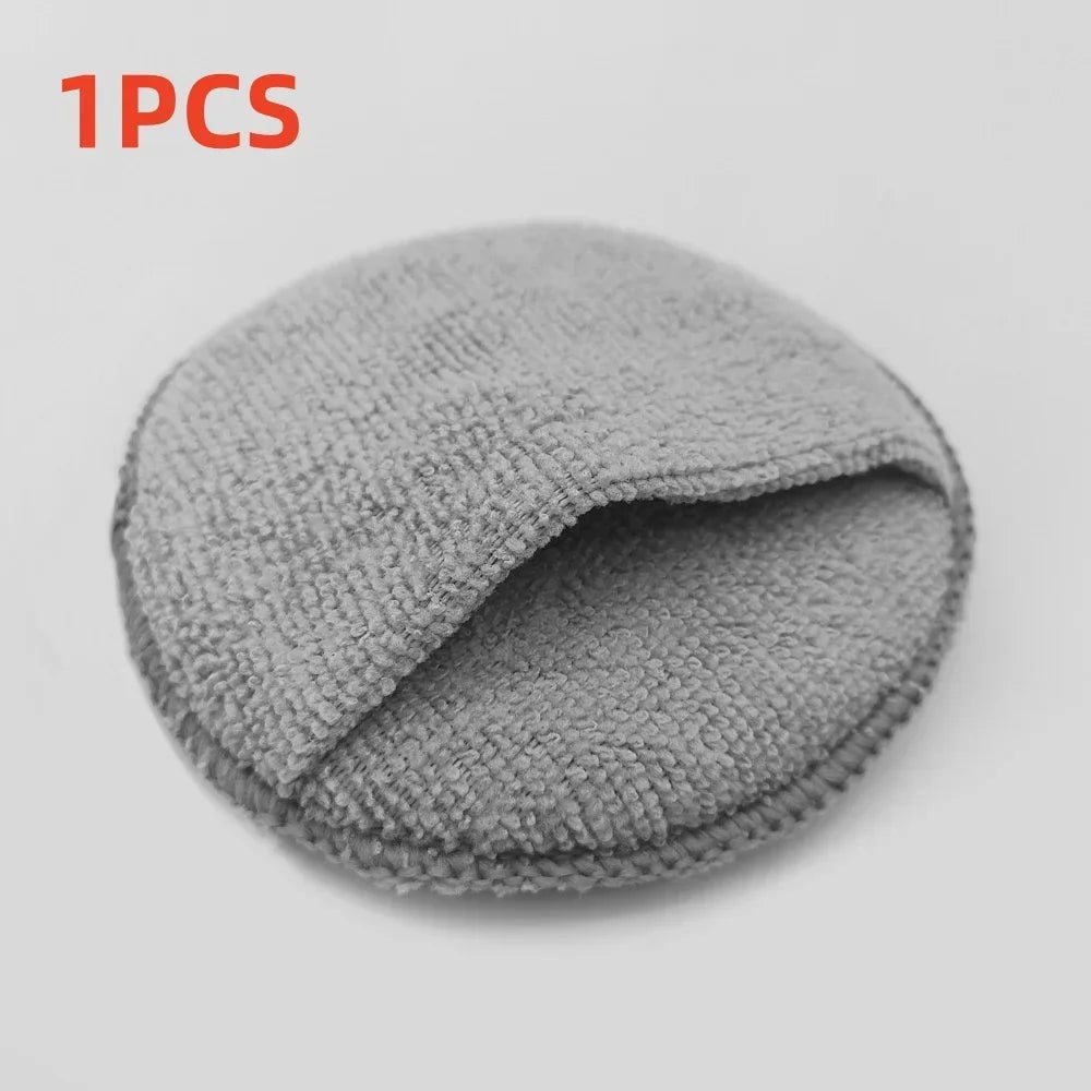 Microfiber Car Polishing Applicator Pads 5-inch Soft Foam Wax Sponges Set
