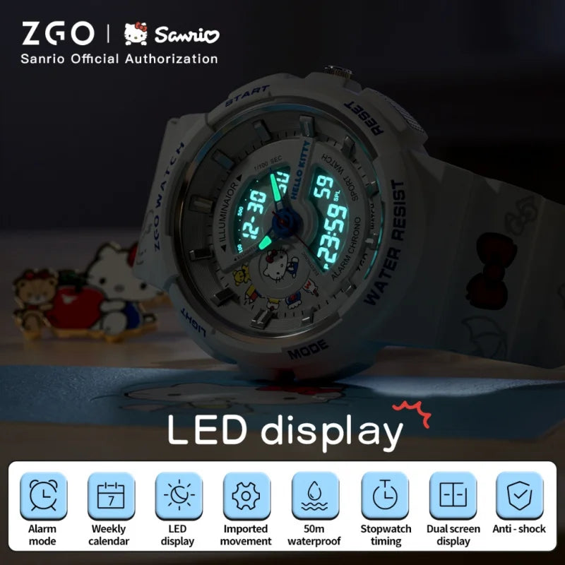 Digital Sports Watch for Women Men Waterproof Dual-Display Multi-Functional Gift