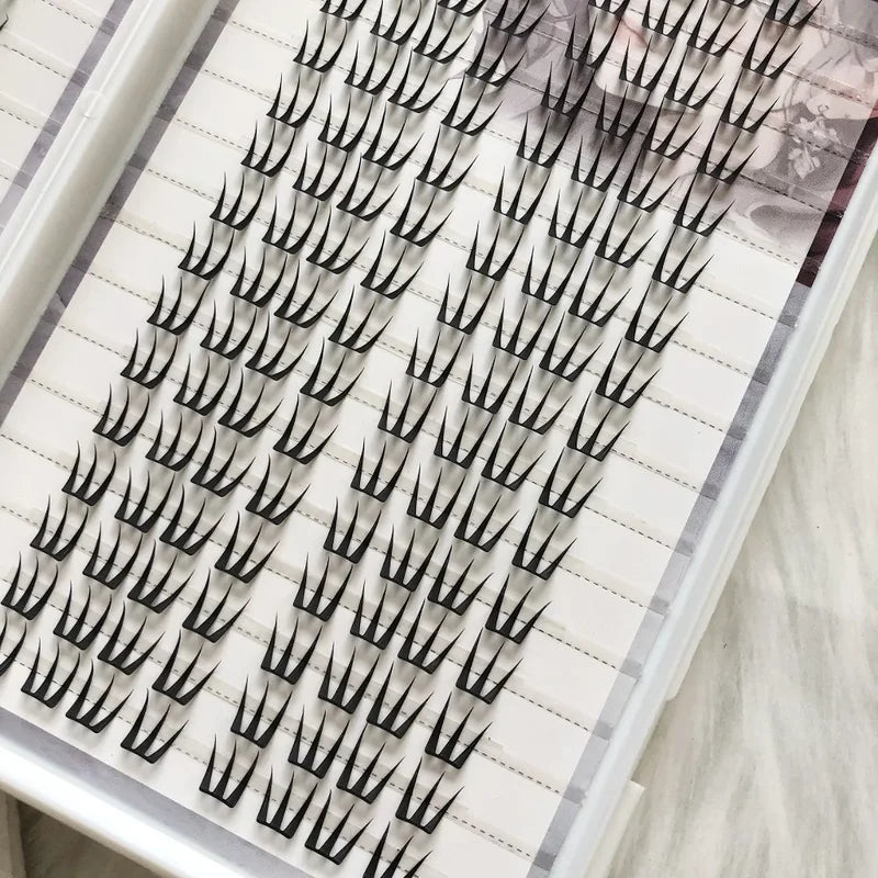 False Eyelash Clusters Natural Lightweight Makeup Eyelash Extensions