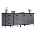 Fabric Cabinet with 12 Drawers for Living Room & Bedroom Storage - Large TV Console & Closet Chest