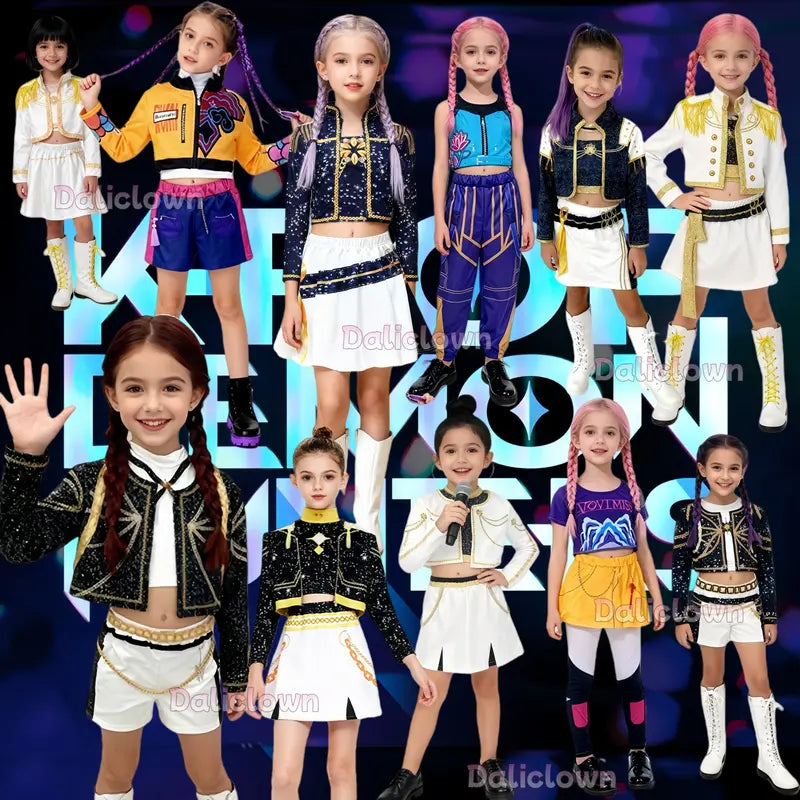 Girls Korean Style Cosplay Costume Set for Halloween & Anime Events