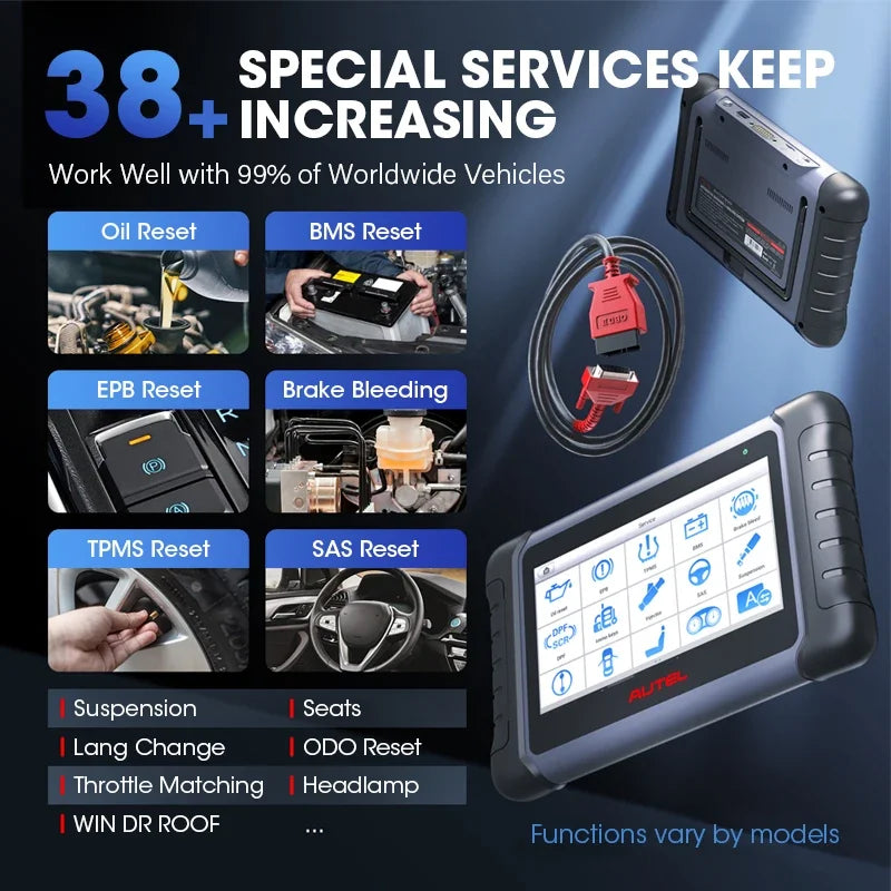 OBD2 Car Diagnostic Scanner with Bi-Directional Control for 150+ Car Brands