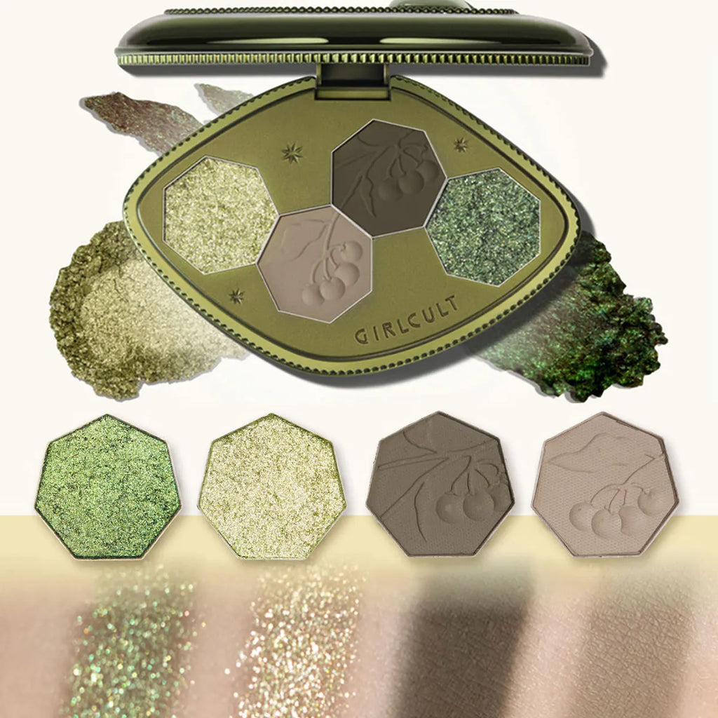 Girlcult Hallucination Eyeshadow Palette 60 Shades - Earthy & Herbal Tones