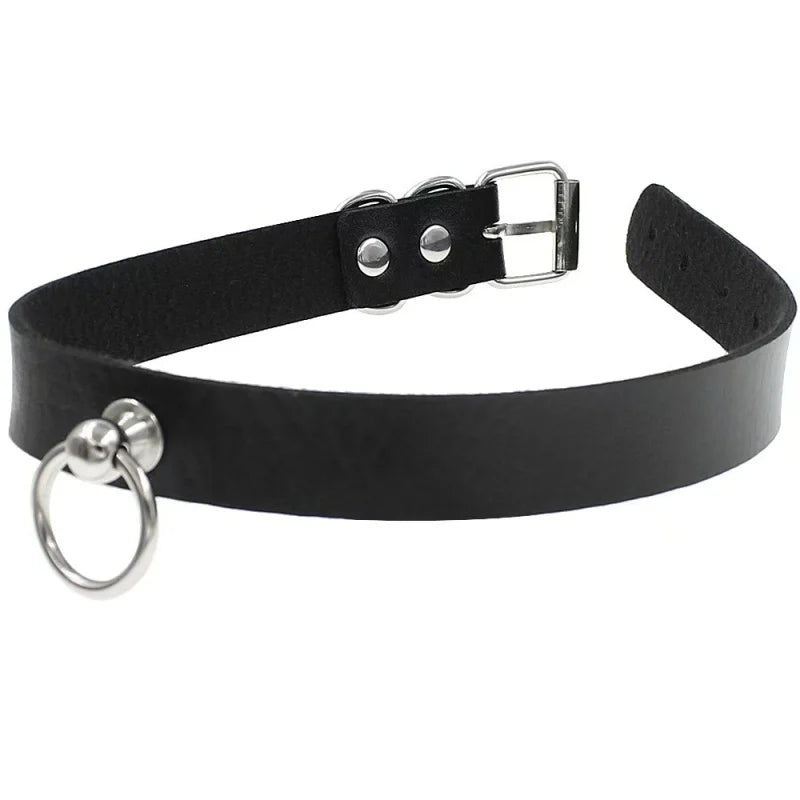 Anime Chainsaw Man Reze Cosplay PU Necklace Punk Leather Collar Unisex Party Accessory