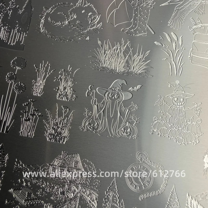 African Savannah Nail Art Stamping Plates Elephant Imageplate for Creative Nail Designs