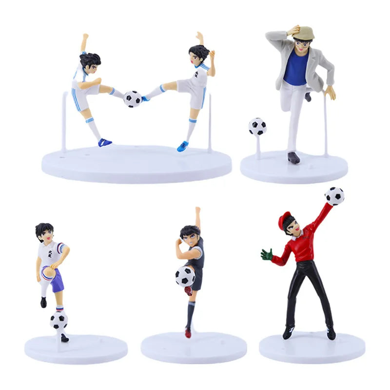 6pcs Captain Tsubasa PVC Action Figures Set - 18cm Collectible Dolls
