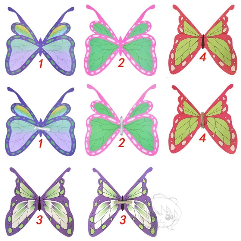 Halloween Cosplay Hair Clip Tsuyuri Kanawo Kochou Shinobu Butterfly Hairpin Headwear