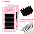 Individual Eyelash Extensions Long Length Classic Mink Faux Lashes Tray