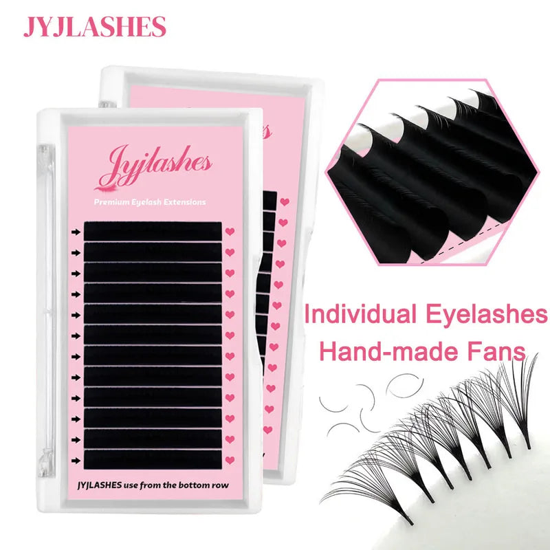 Individual Eyelash Extensions Long Length Classic Mink Faux Lashes Tray