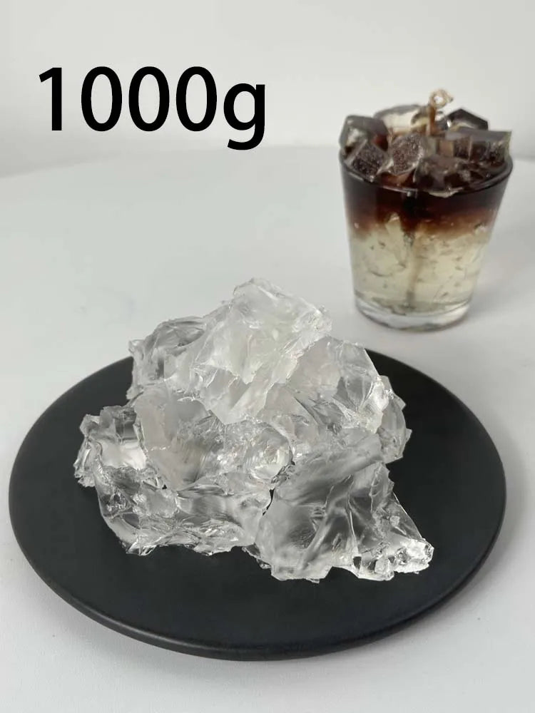 Crystal Jelly Candle Wax for DIY Handmade Candle Making - 100g/500g/1000g, Smokeless & Scented, Multiple Colors