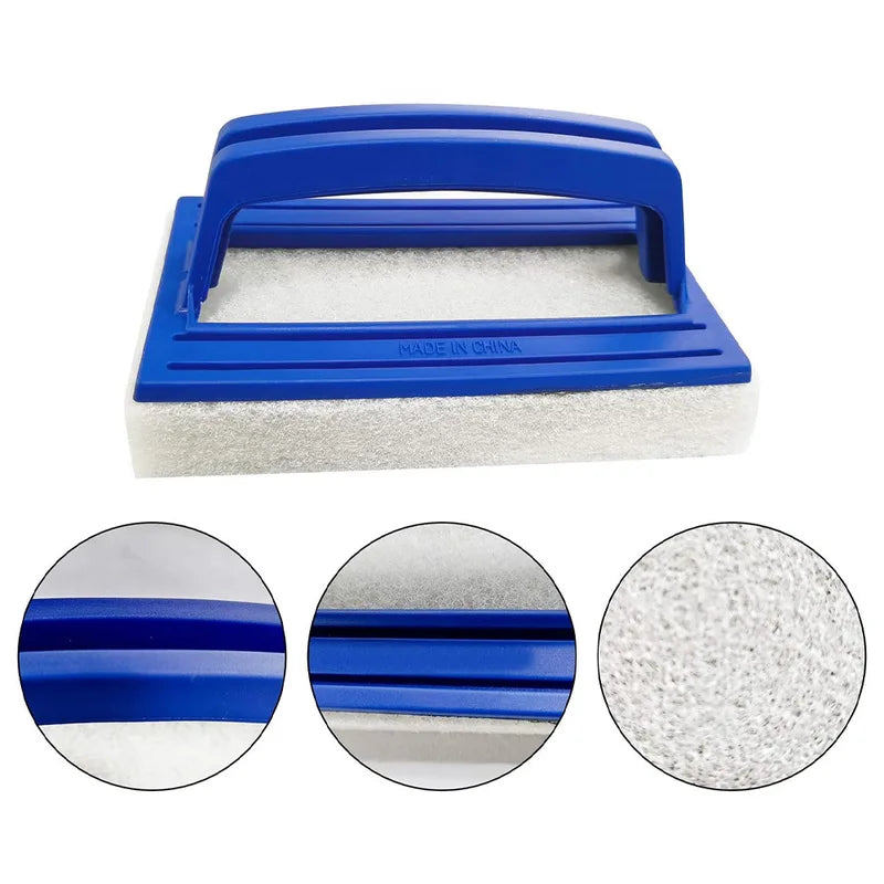 Pool Wall Cleaning Brush for Waterline and Surface Scrubbing - Spa and Pool Maintenance Tool