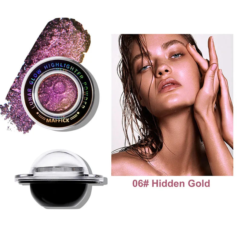Highlighter Powder Makeup Contour Palette Water Light Shimmer Face & Body Illuminator
