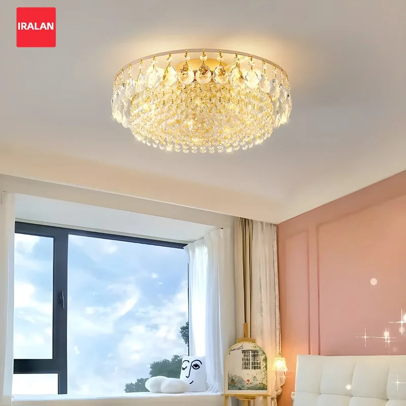 Modern Crystal Pendant Light - Luxury Chandelier for Living Room & Home Decor