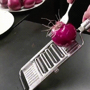 Multi-Purpose Vegetable Slicer with Stainless Steel Blades - Cuts Fruits & Vegetables