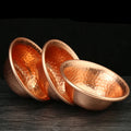 Hammered Copper Water Bowl Handmade Nepalese Religious Bowl for Buddha Buddhist Supplies