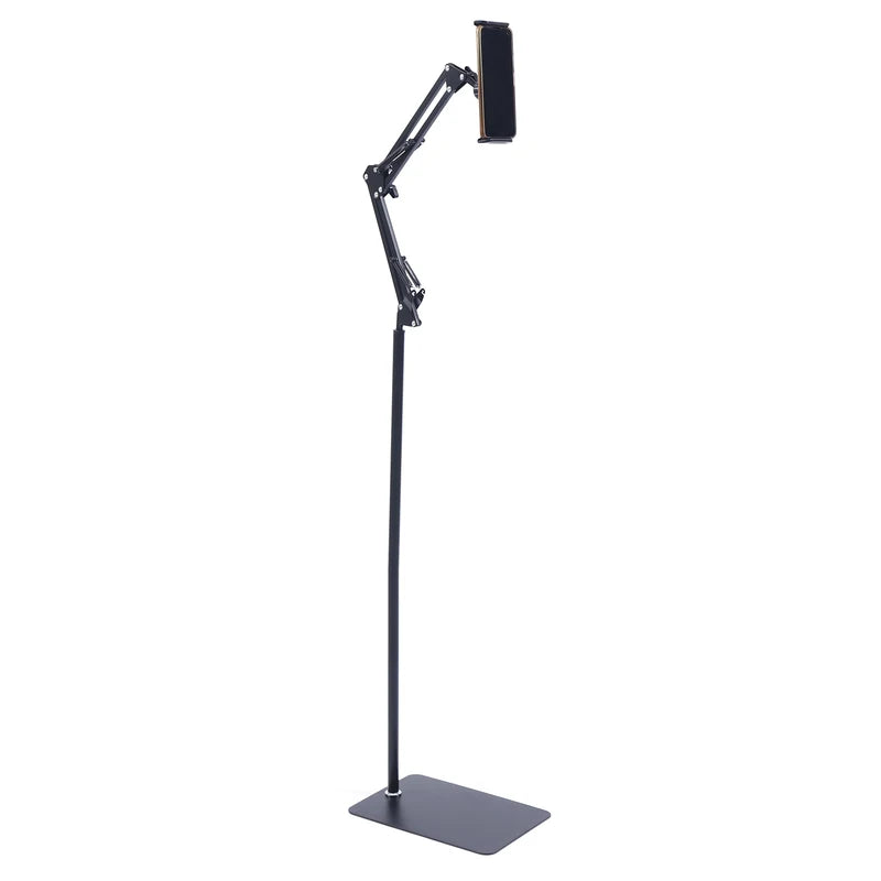 360° Adjustable Floor Phone & Tablet Stand with Rotating Mount for Live Streaming